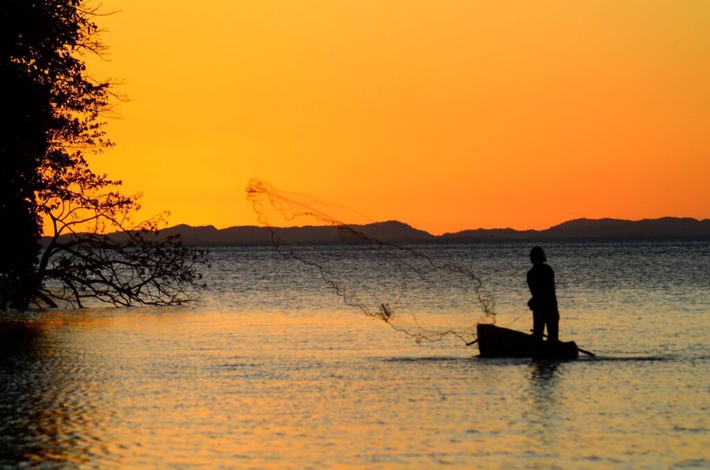 Pêche traditionnelle sur le Pacifique